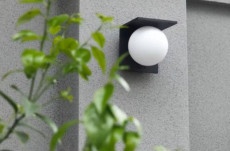 LAMPARA SOLAR PARA EXTERIORES ESFERICA