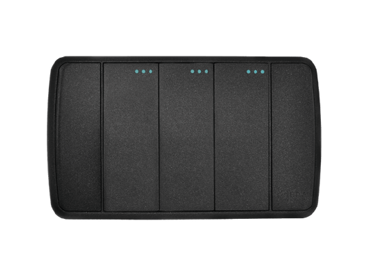 Interruptor sencillo de 1 vía - color negro